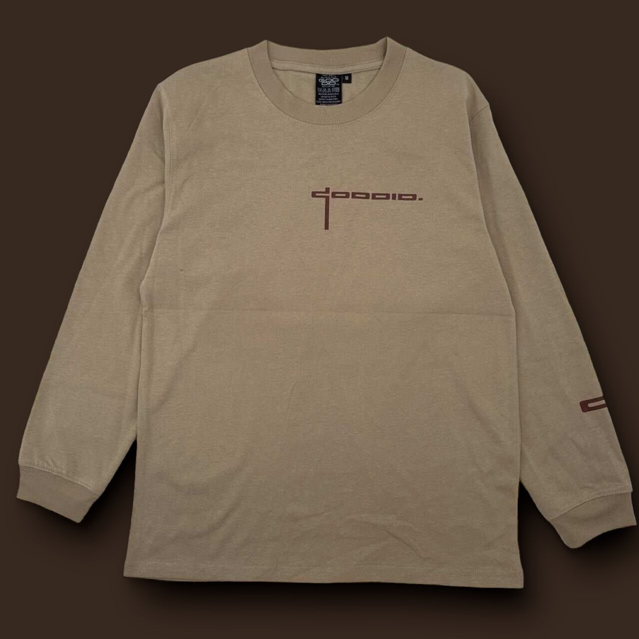 God did. Long sleeve Tan