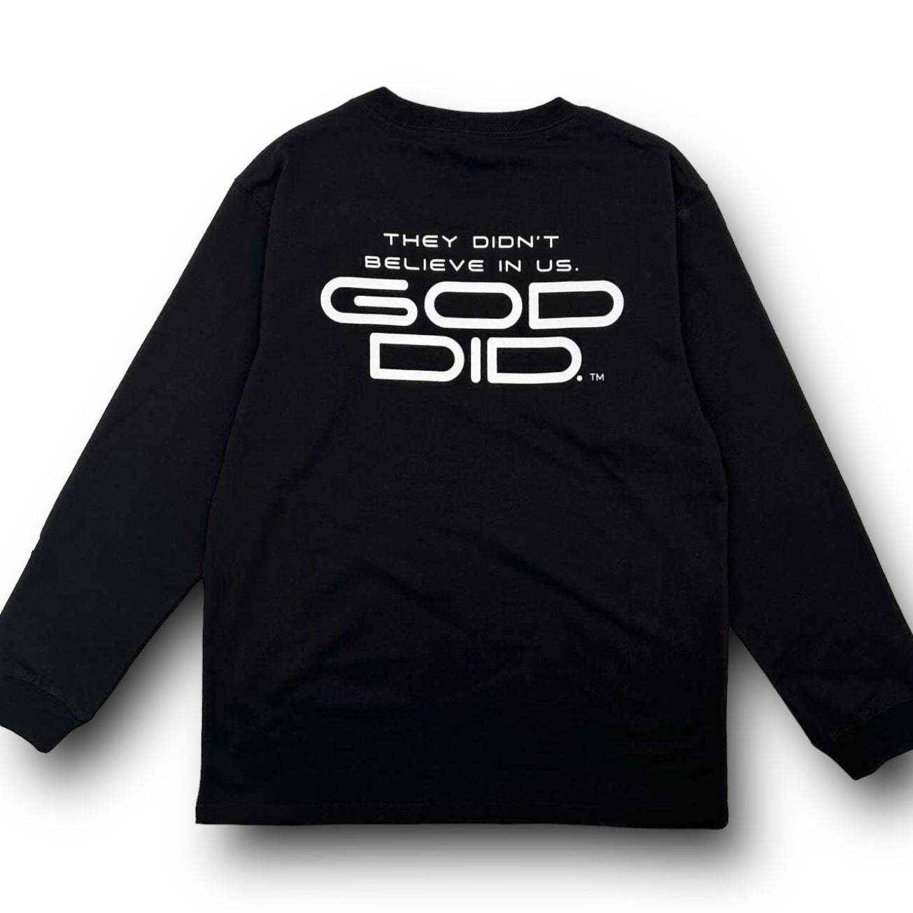 God did. Long sleeve Black